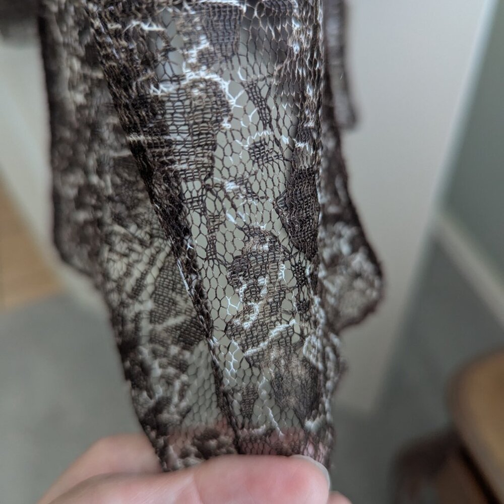 Coldwater Creek Brown lace dress - Size 14  (L) - Picture 5 of 6